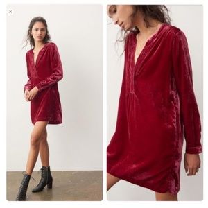 NWT Anthropologie Melody Velvet Tunic Dress